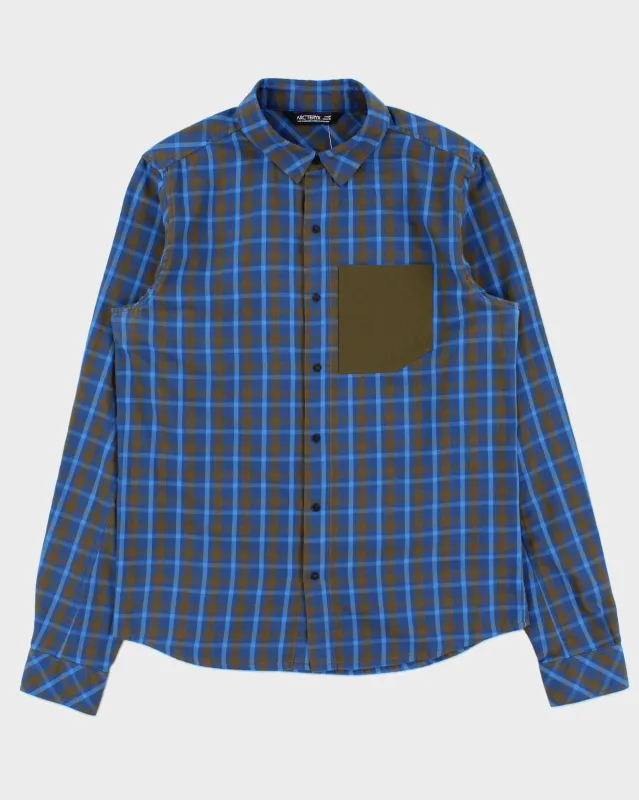 Arc'teryx 'Bernal' Plaid Snap Button Long Sleeve Technical Shirt - M made by Arc'teryx