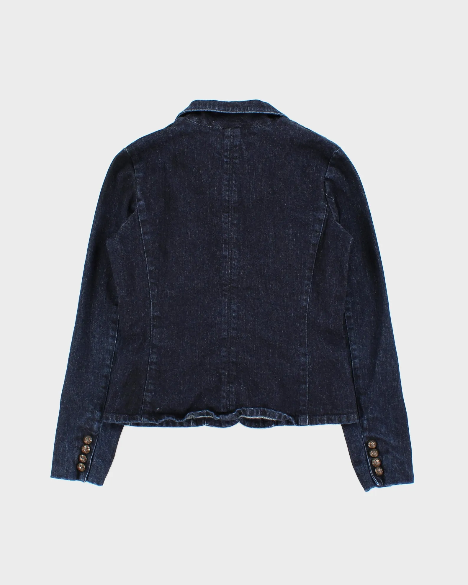 Vintage Y2K 00s Lauren Ralph Lauren LRL Women's Indigo Denim Blazer Jacket - S sold by Rokit product image thumbnail 2