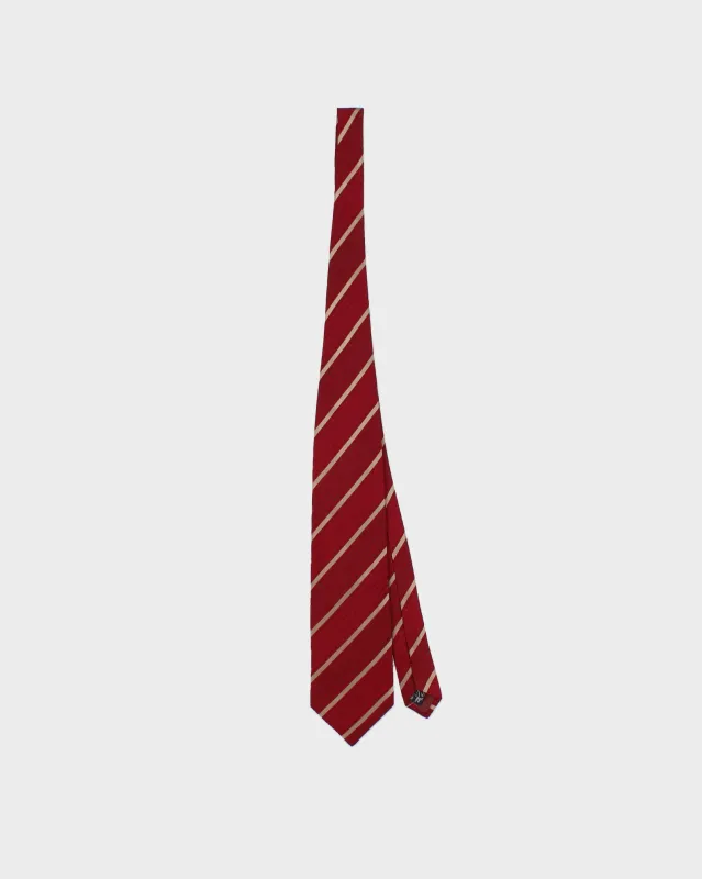 Vintage Y2K 00s Giorgio Armani Striped Silk Prep Tie made by Giorgio Armani