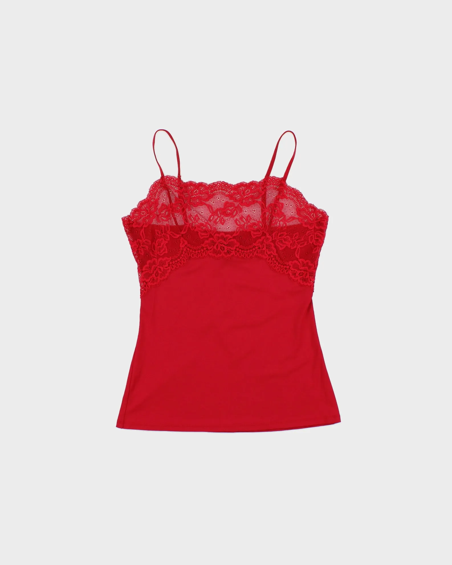 Vintage Y2K 2000s Jones New York Slinky Lace Panel Cami Top - S sold by Rokit