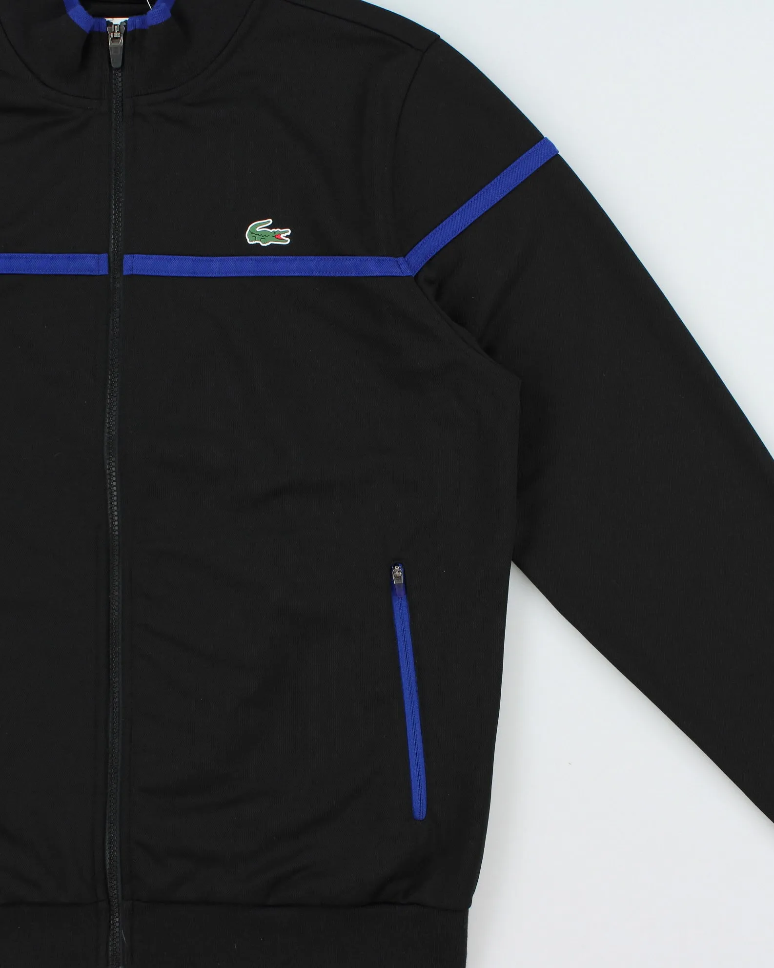 Vintage Lacoste Sport Black Classic Croc Track Jacket - L sold by Rokit product image thumbnail 3