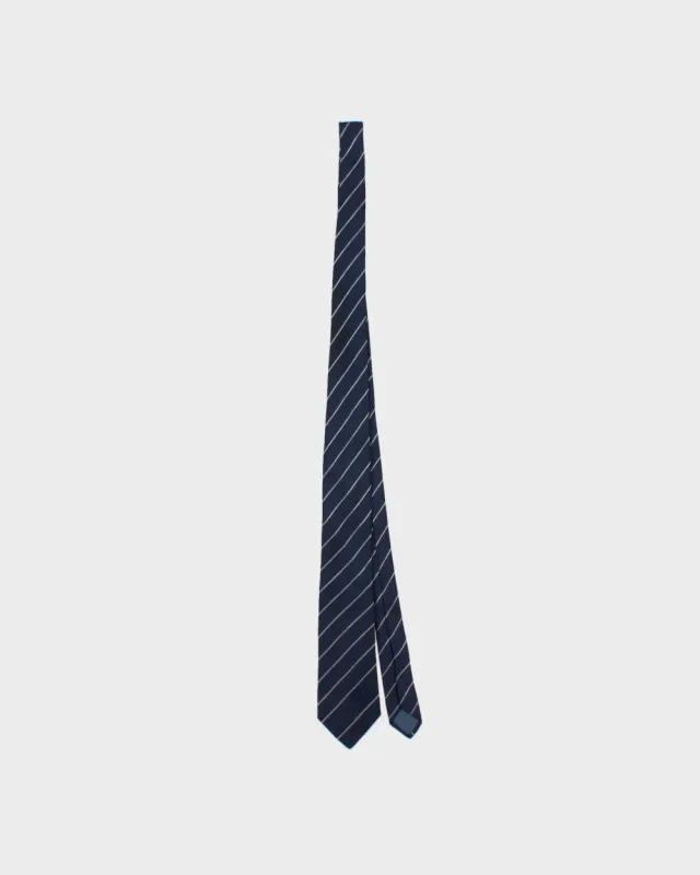 Vintage 1970s Christian Dior Striped Silk Prep Tie made by Dior