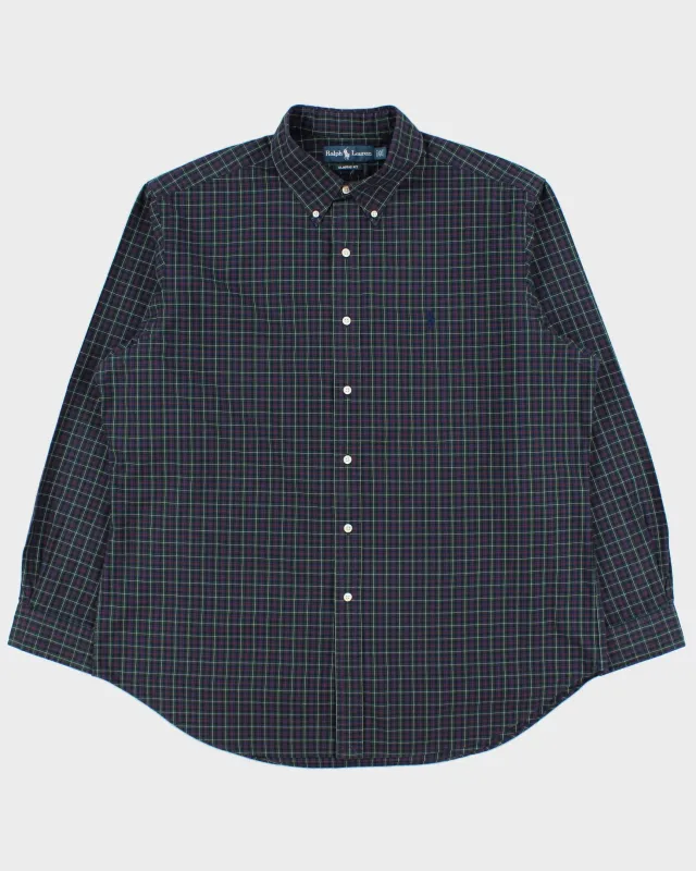 Vintage Y2K 00s Polo Ralph Lauren Tartan Classic Fit Long Sleeve Shirt - XL made by Ralph Lauren