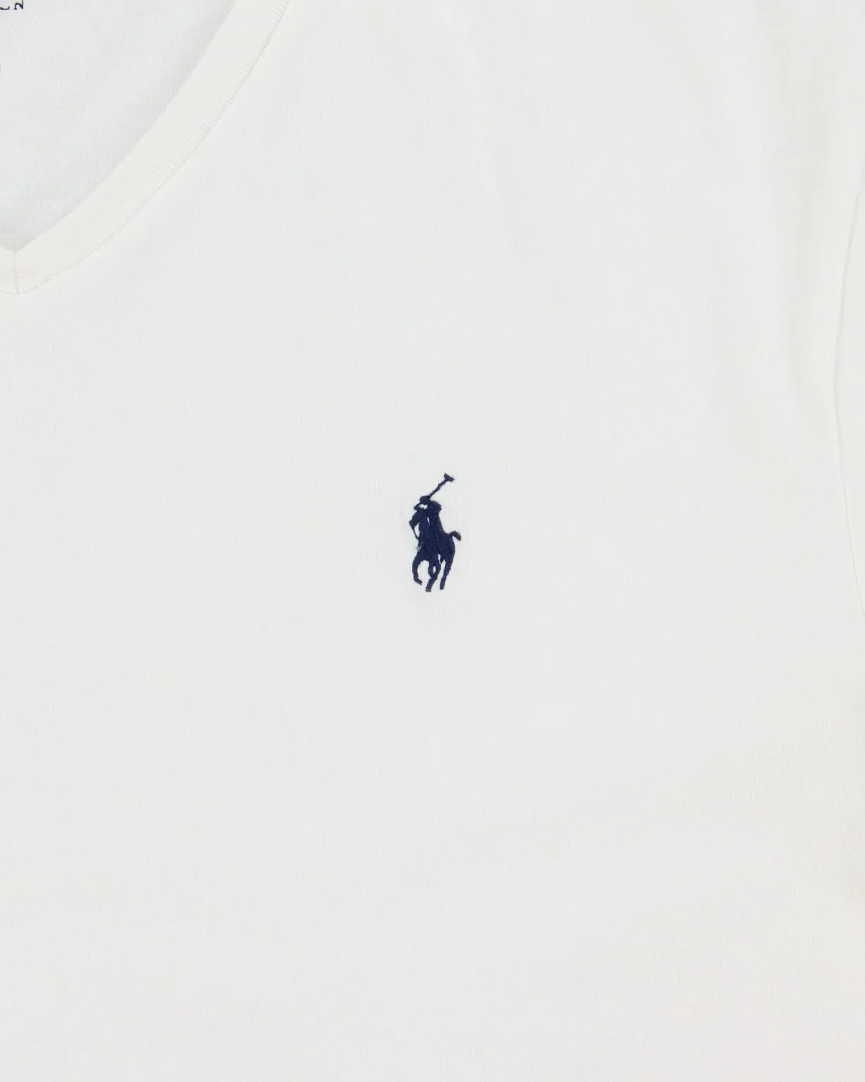 Vintage Polo Ralph Lauren Heavyweight Single Stitch Classic Fit V-Neck T-Shirt - L sold by Rokit product image thumbnail 4