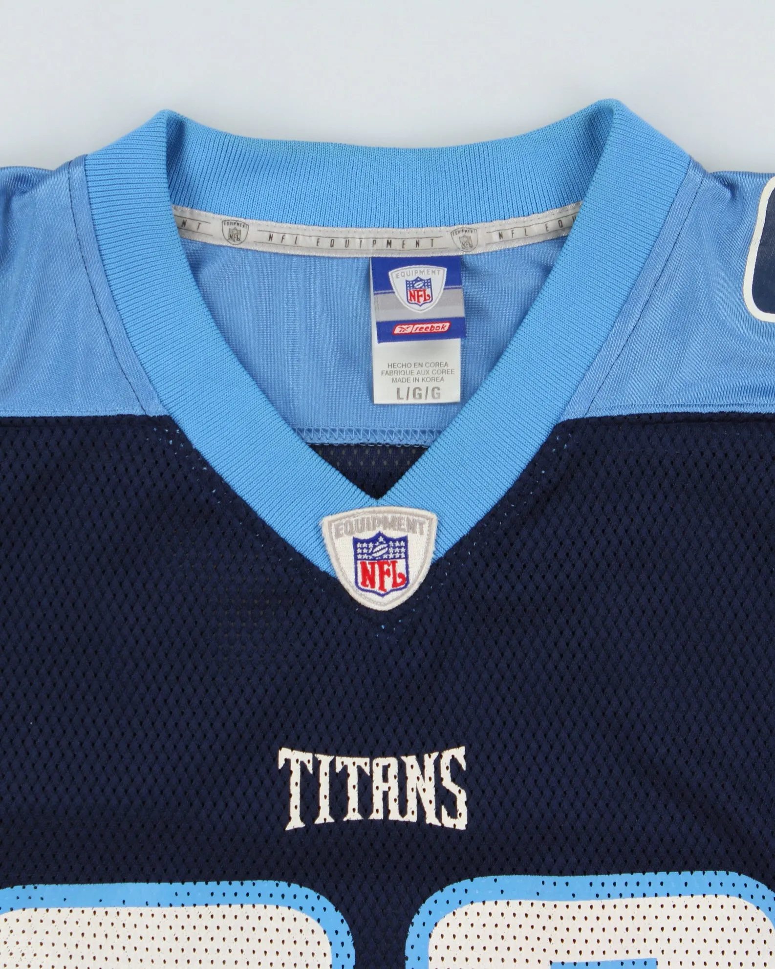 Vintage 2002-04 Reebok Tennessee Titans Kearse #90 NFL Equipment Home Jersey - L sold by Rokit product image thumbnail 5
