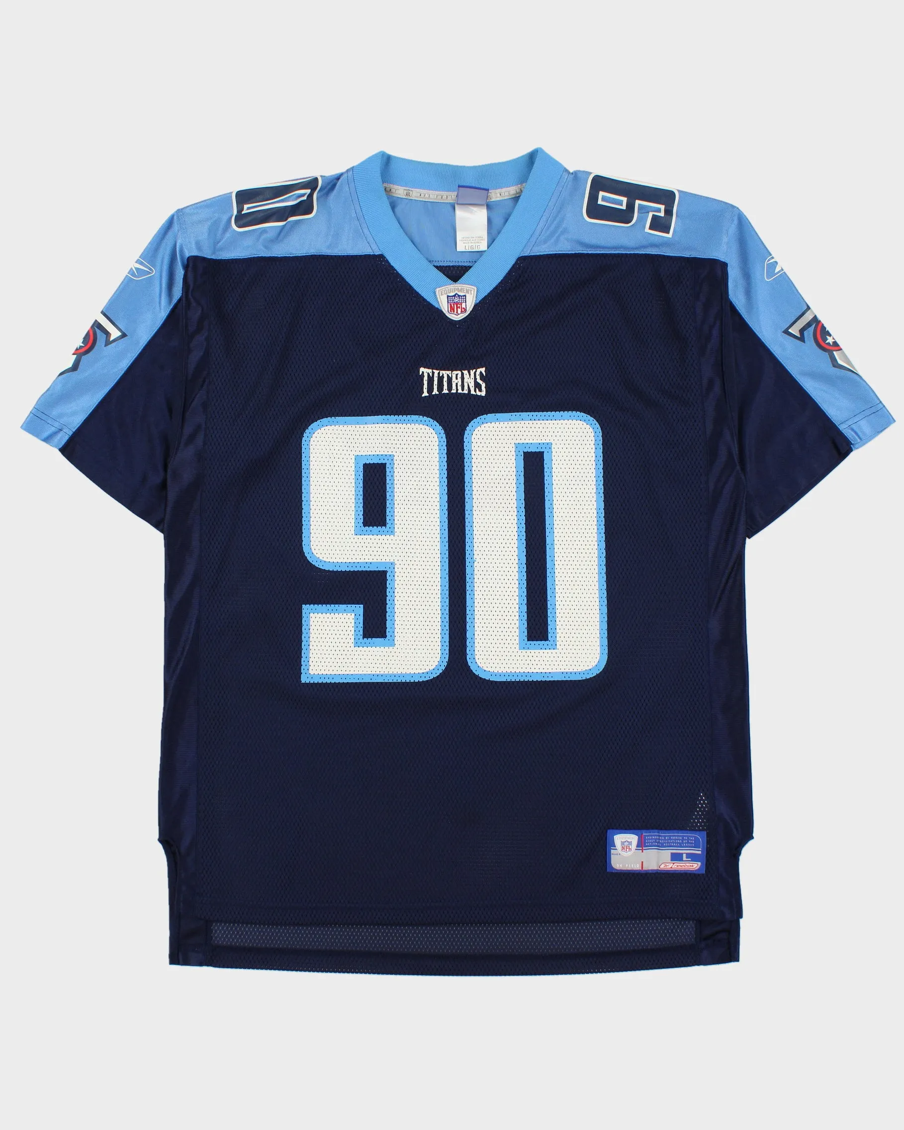 Vintage 2002-04 Reebok Tennessee Titans Kearse #90 NFL Equipment Home Jersey - L sold by Rokit