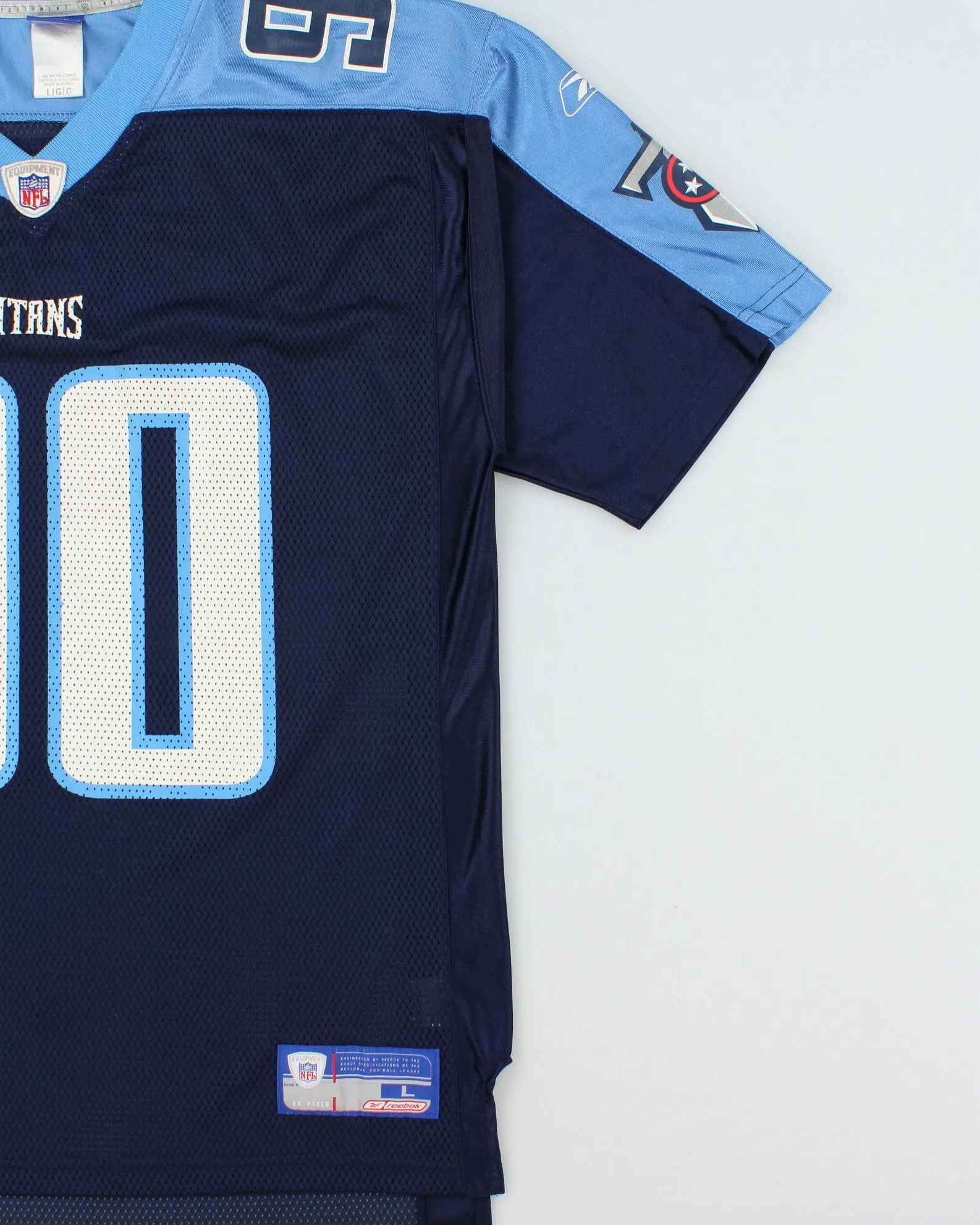 Vintage 2002-04 Reebok Tennessee Titans Kearse #90 NFL Equipment Home Jersey - L sold by Rokit product image thumbnail 3