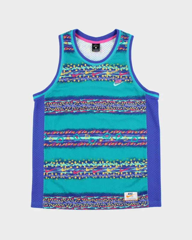 Nike Stories Retro Embroidered Dri-Fit Mesh Basketball Jersey - L made by Nike
