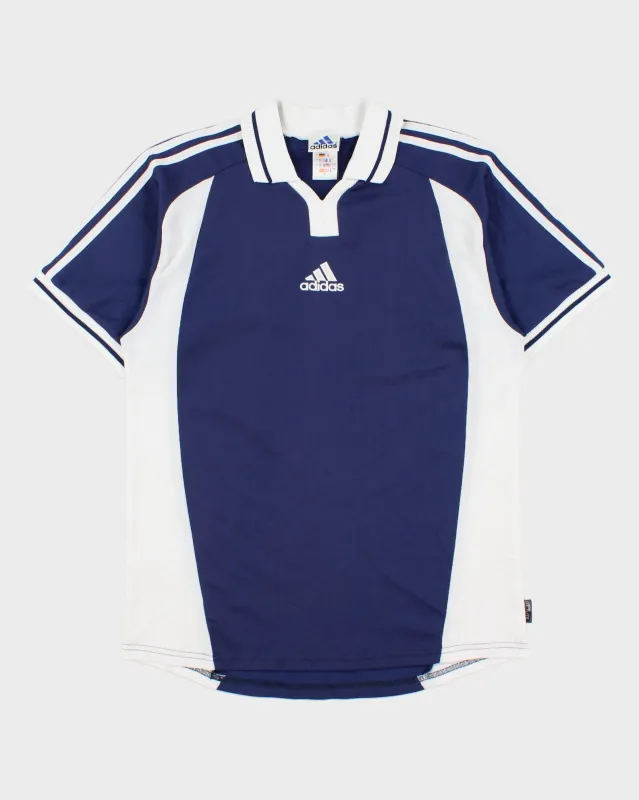 Vintage 2000 Adidas Embroidered Climalite Short Sleeve Collared Football Shirt - L made by Adidas