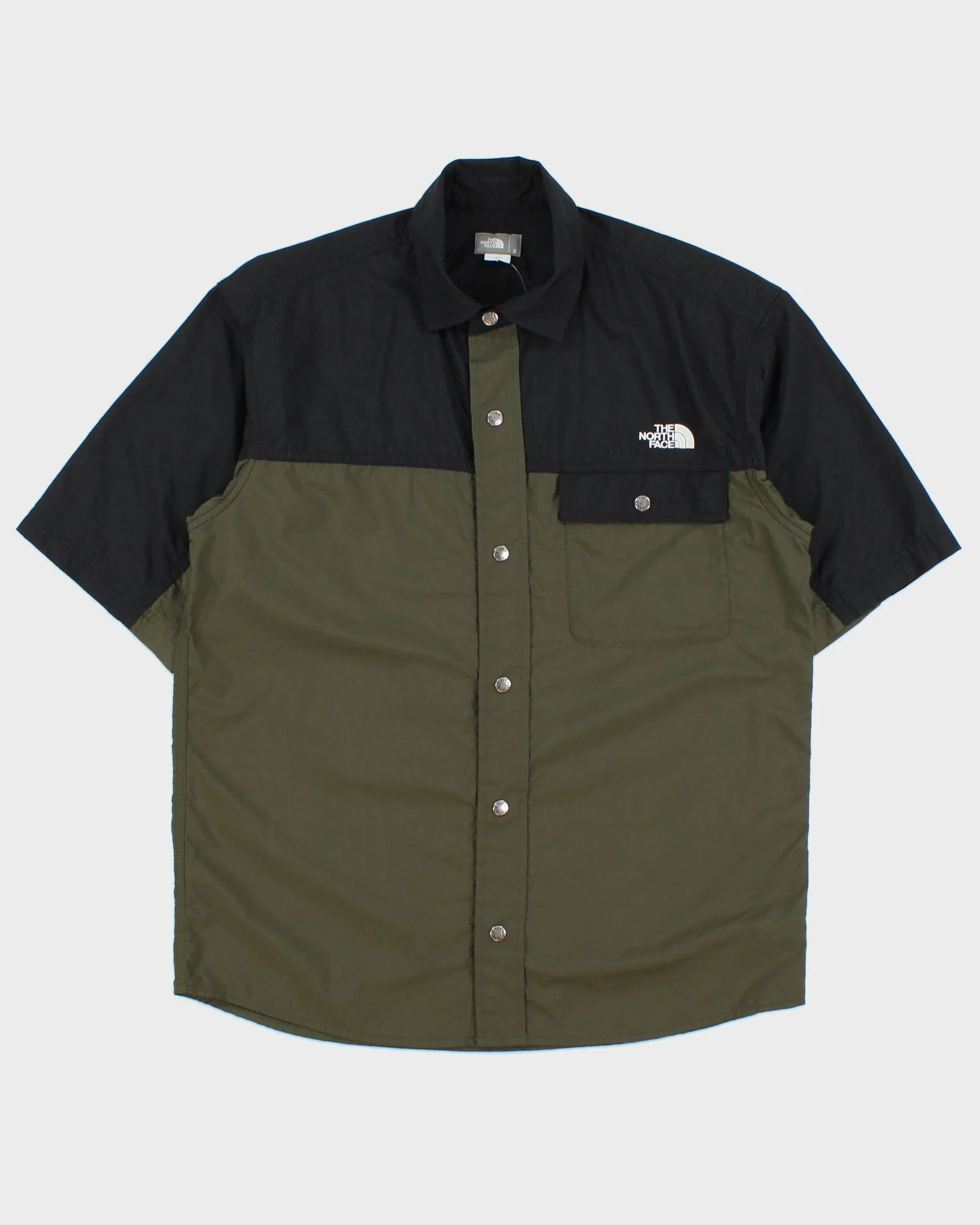 Vintage The North Face Snap Button Short Sleeve Shirt - S sold by Rokit