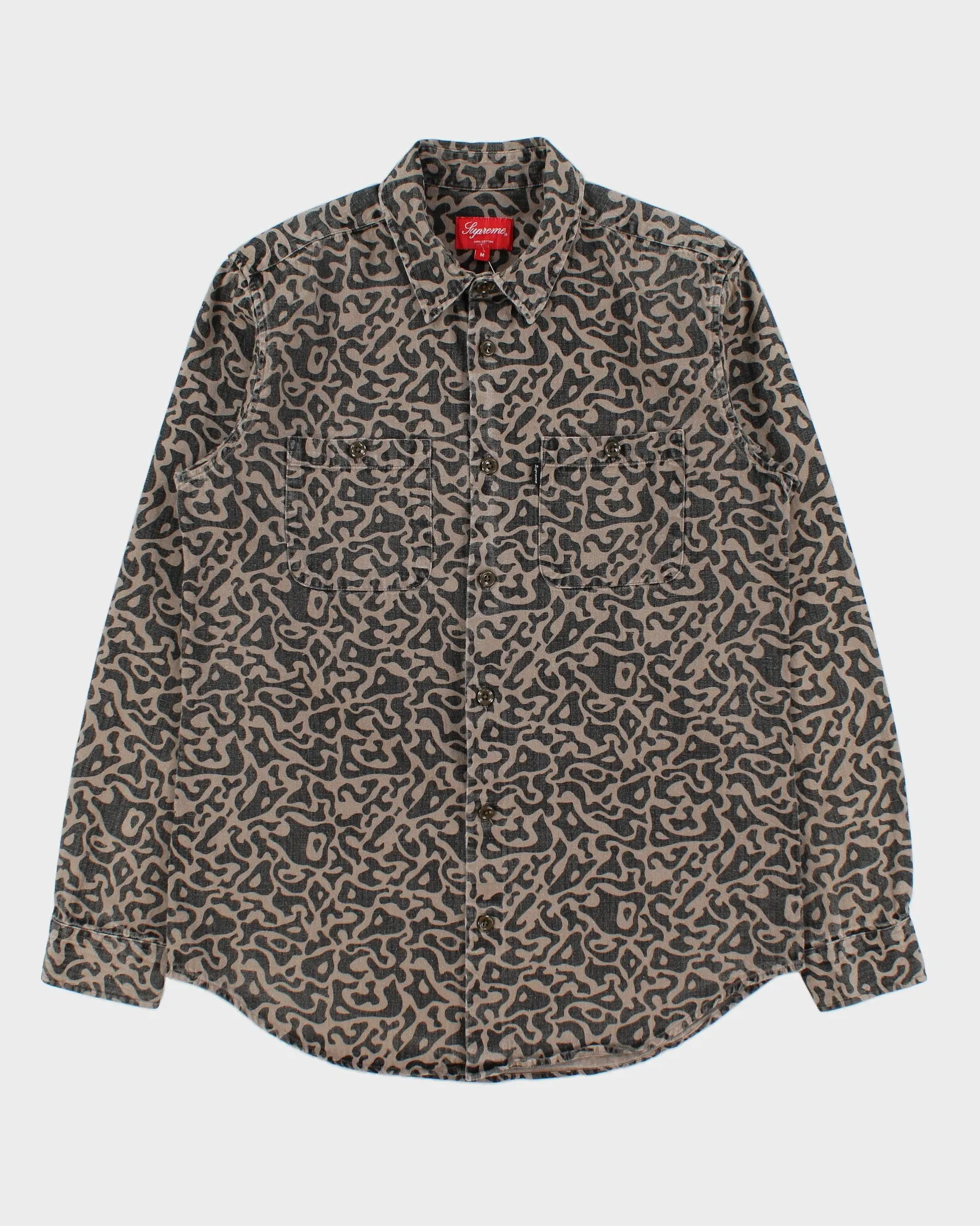 FW13 Supreme Pacific Camo Long Sleeve Army Shirt - M sold by Rokit