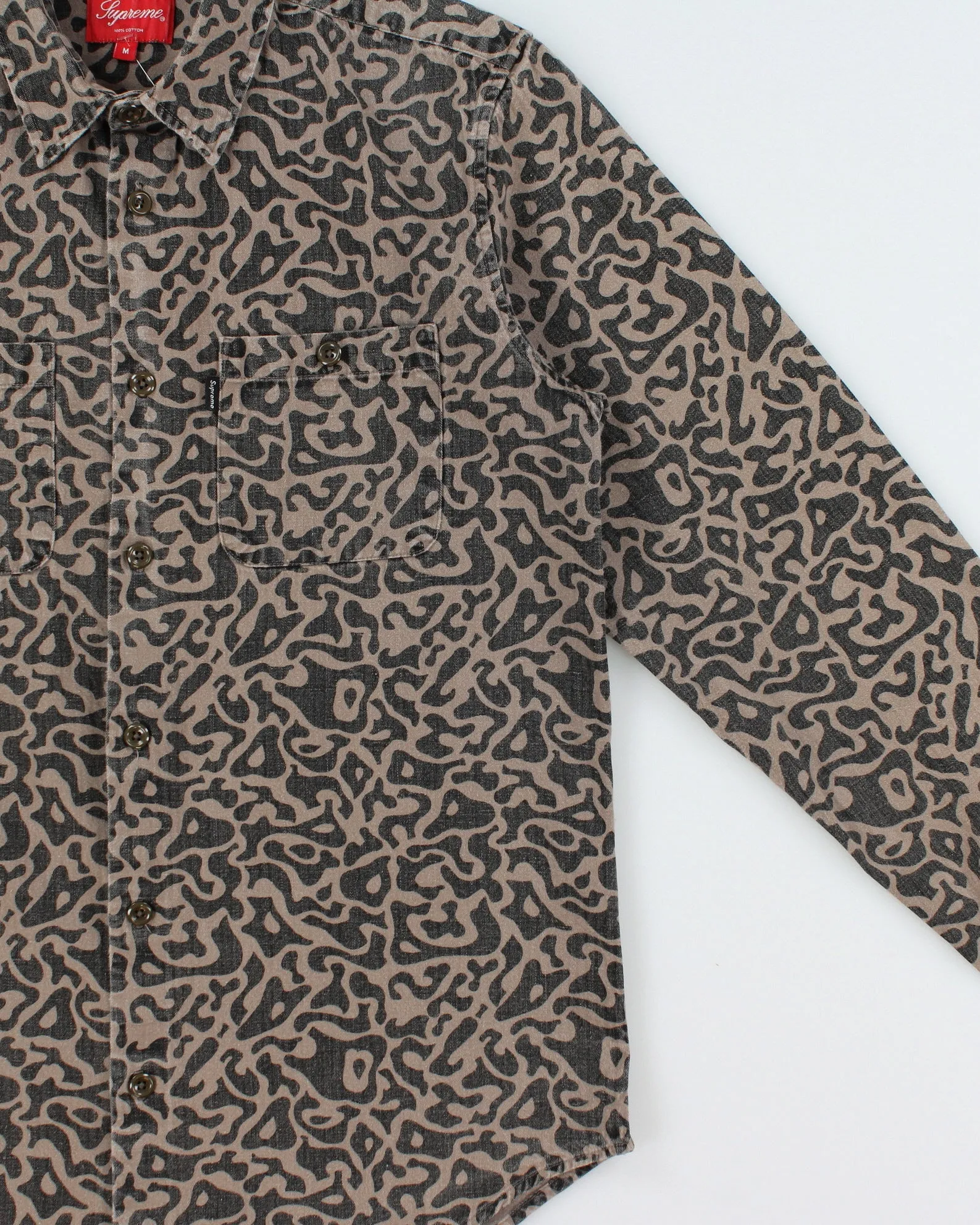 FW13 Supreme Pacific Camo Long Sleeve Army Shirt - M sold by Rokit product image thumbnail 3