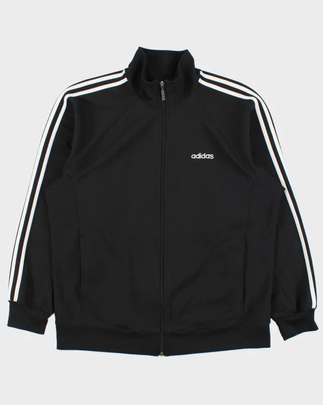Vintage Y2K 00s Adidas Heavyweight Classic 3-Stripe Funnel Neck Track Jacket - M made by Adidas