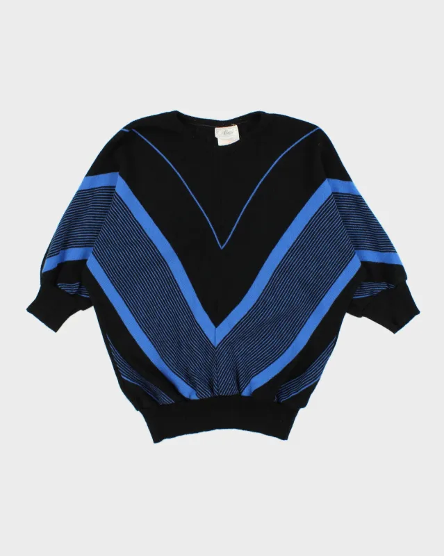 Vintage 1980s Alexi Batwing 3/4 Length Sleeve Jumper - M made by Rokit