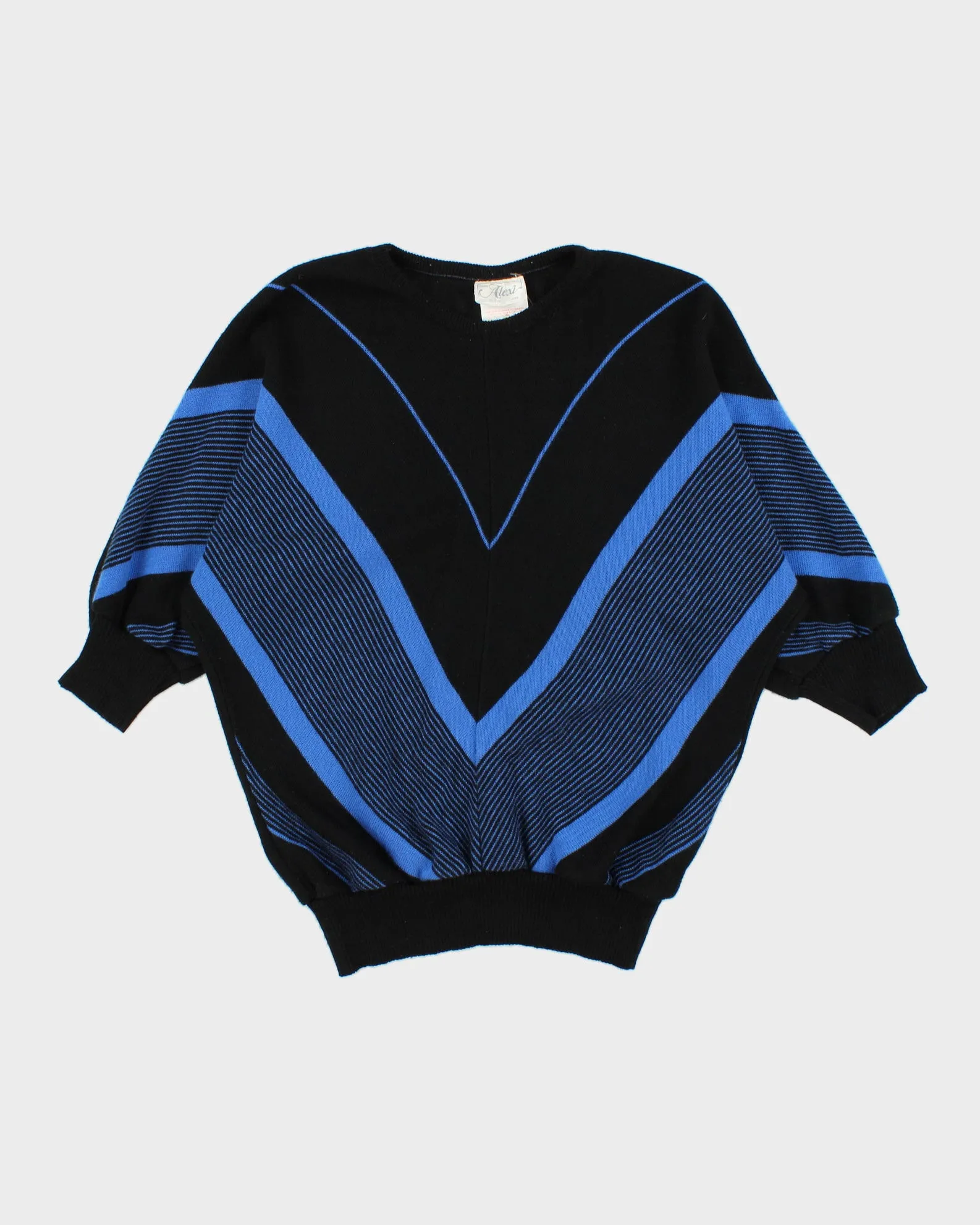 Vintage 1980s Alexi Batwing 3/4 Length Sleeve Jumper - M sold by Rokit