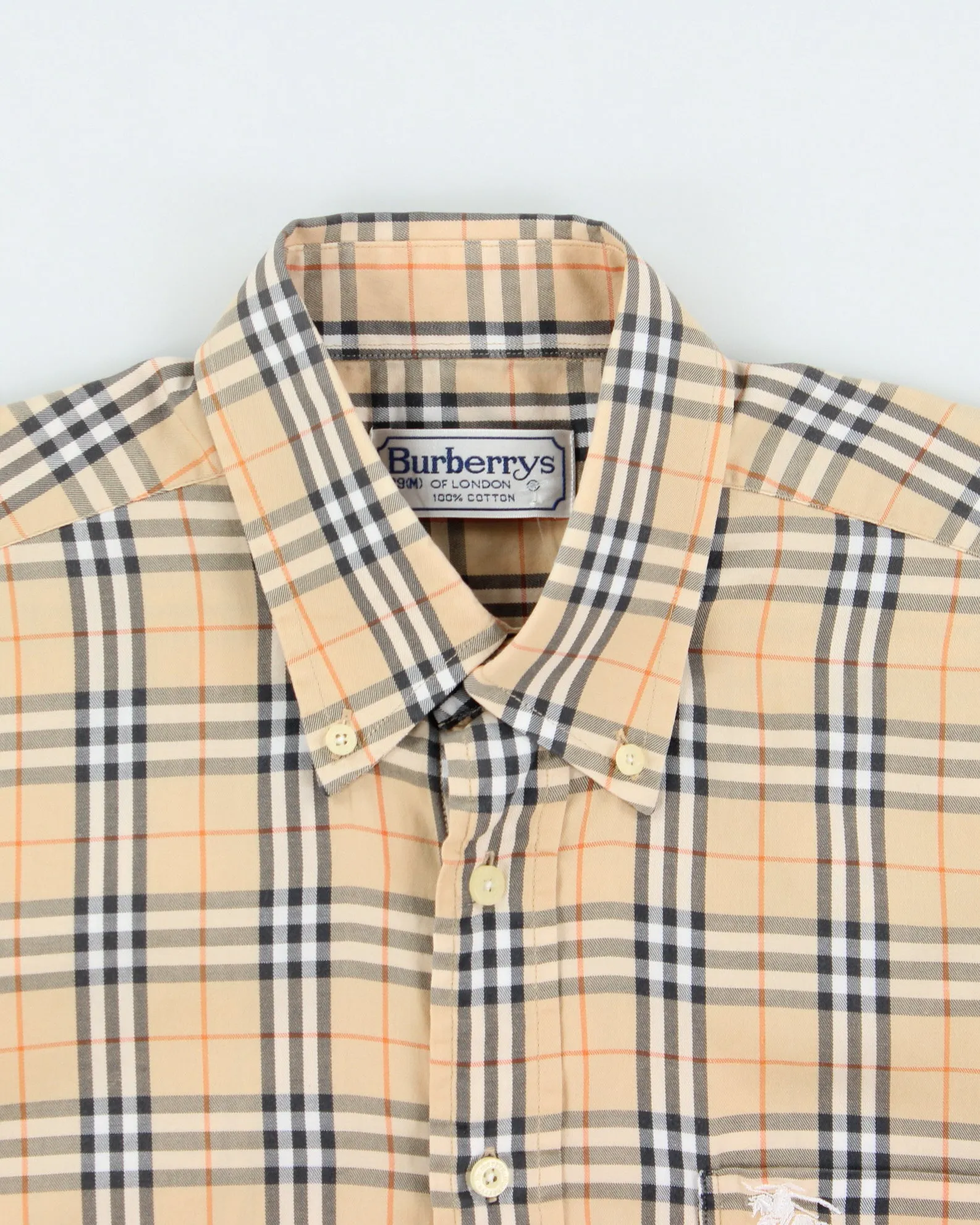 Vintage 1990s Burberry Classic Nova Check Short Sleeve Shirt - L sold by Rokit product image thumbnail 5