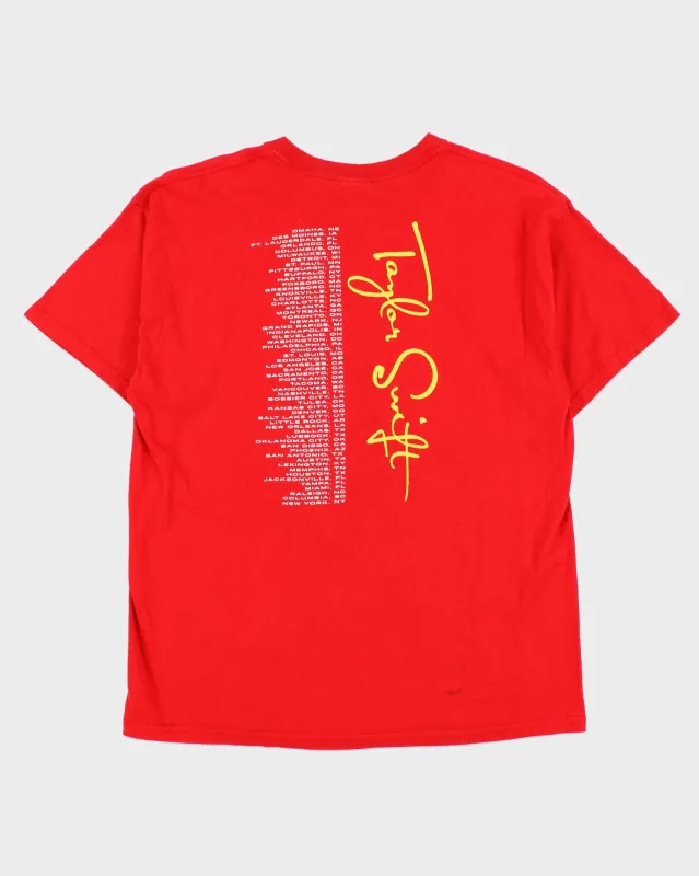 Vintage 2011 Taylor Swift Speak Now U.S Tour Heavyweight Gildan Crewneck T-Shirt - L made by Rokit