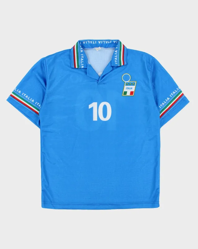 Vintage 1998 Italy Del Piero #10 FIFA World Cup Unofficial Short Sleeve Home Football Shirt - S made by Rokit