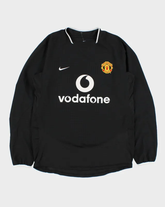 2003-04 Nike Manchester United FC Ronaldo #7 Long Sleeve Away Football Shirt - M made by Nike