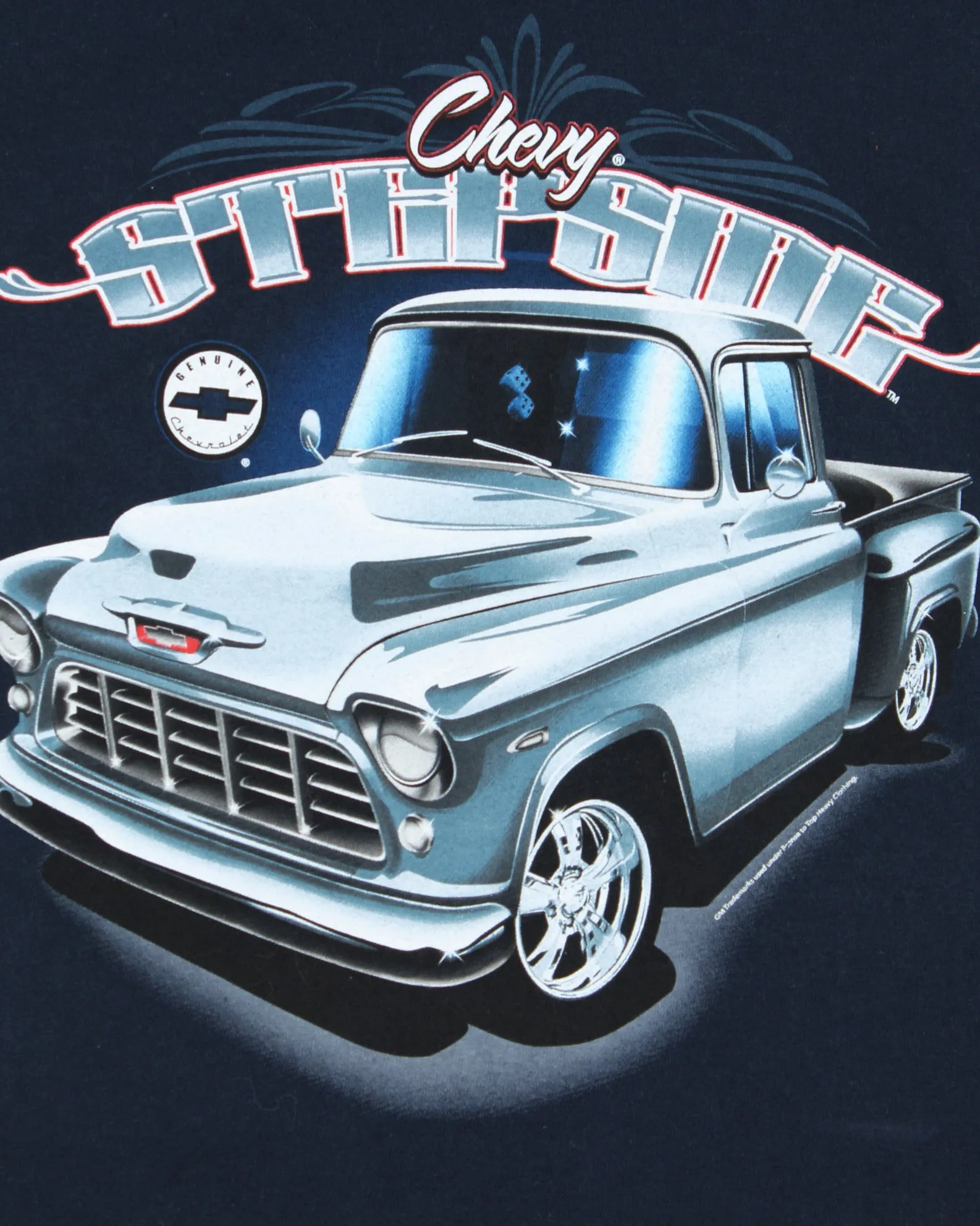 Vintage Y2K 00s Top Heavy Chevy Stepside Heavyweight Crewneck T-Shirt - L sold by Rokit product image thumbnail 4