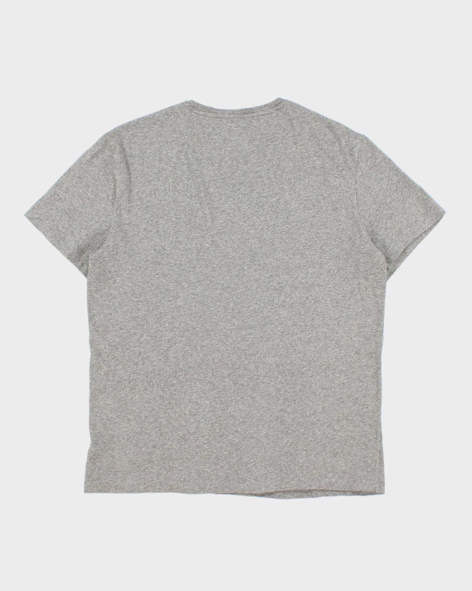 Vintage Polo Ralph Lauren Marl Grey Heavyweight Single Stitch Crewneck T-Shirt - M sold by Rokit product image thumbnail 2