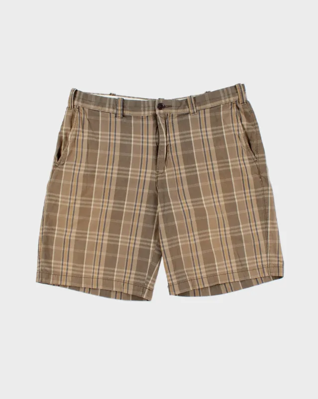 Vintage Eddie Bauer Plaid Legend Wash Relaxed Fit Chino Shorts - W36 made by Eddie Bauer