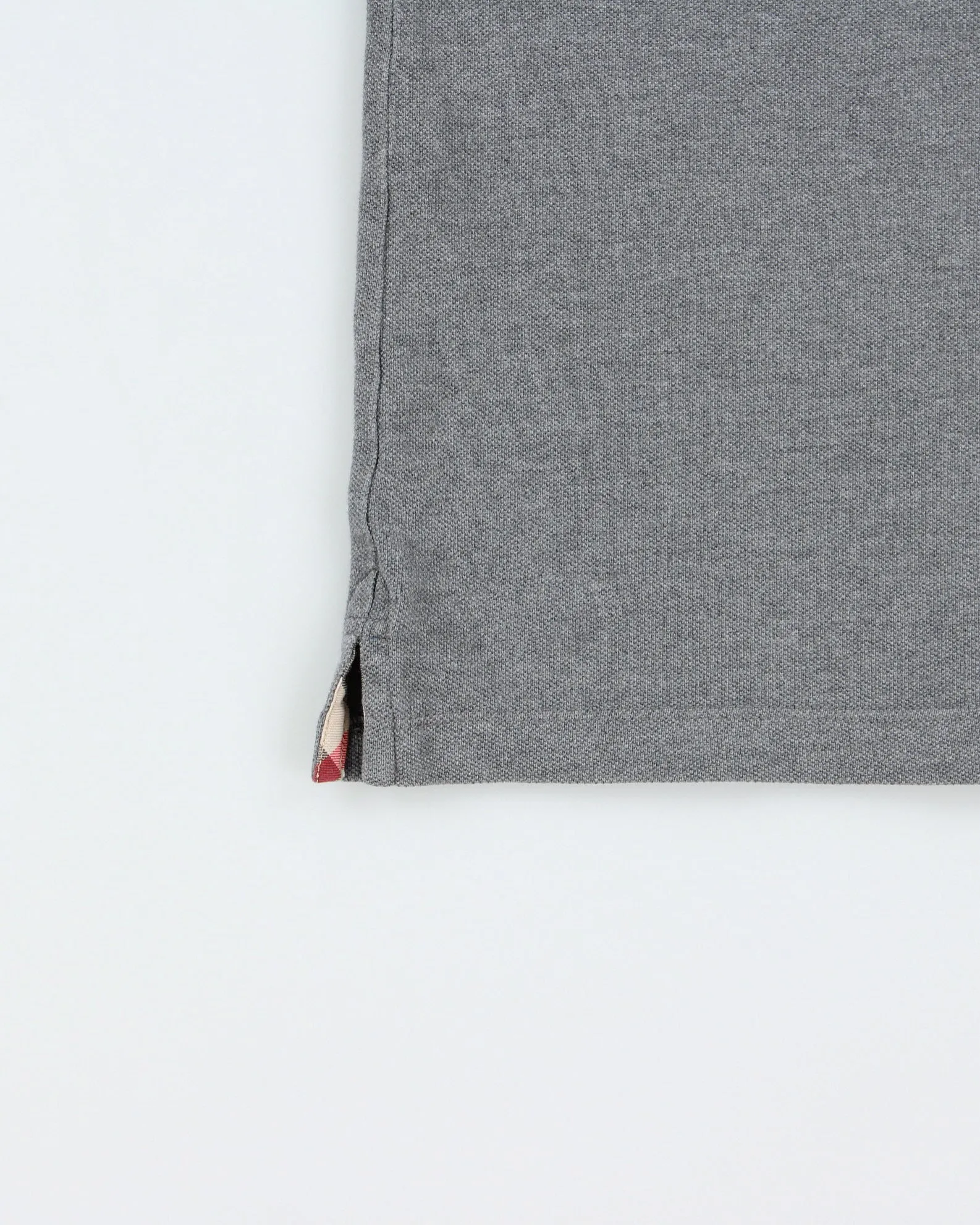 Vintage Burberry Brit Grey Marl Nova Check Placket Classic Fit Short Sleeve Polo Shirt - M sold by Rokit product image thumbnail 4