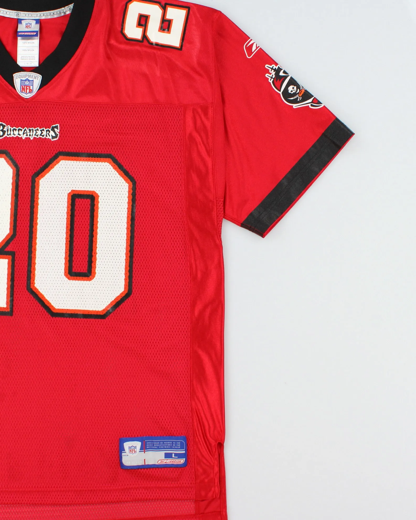 Vintage 2002-04 Reebok Tampa Bay Buccaneers Ronde Barber #20 NFL Equipment Home Jersey - L sold by Rokit product image thumbnail 3