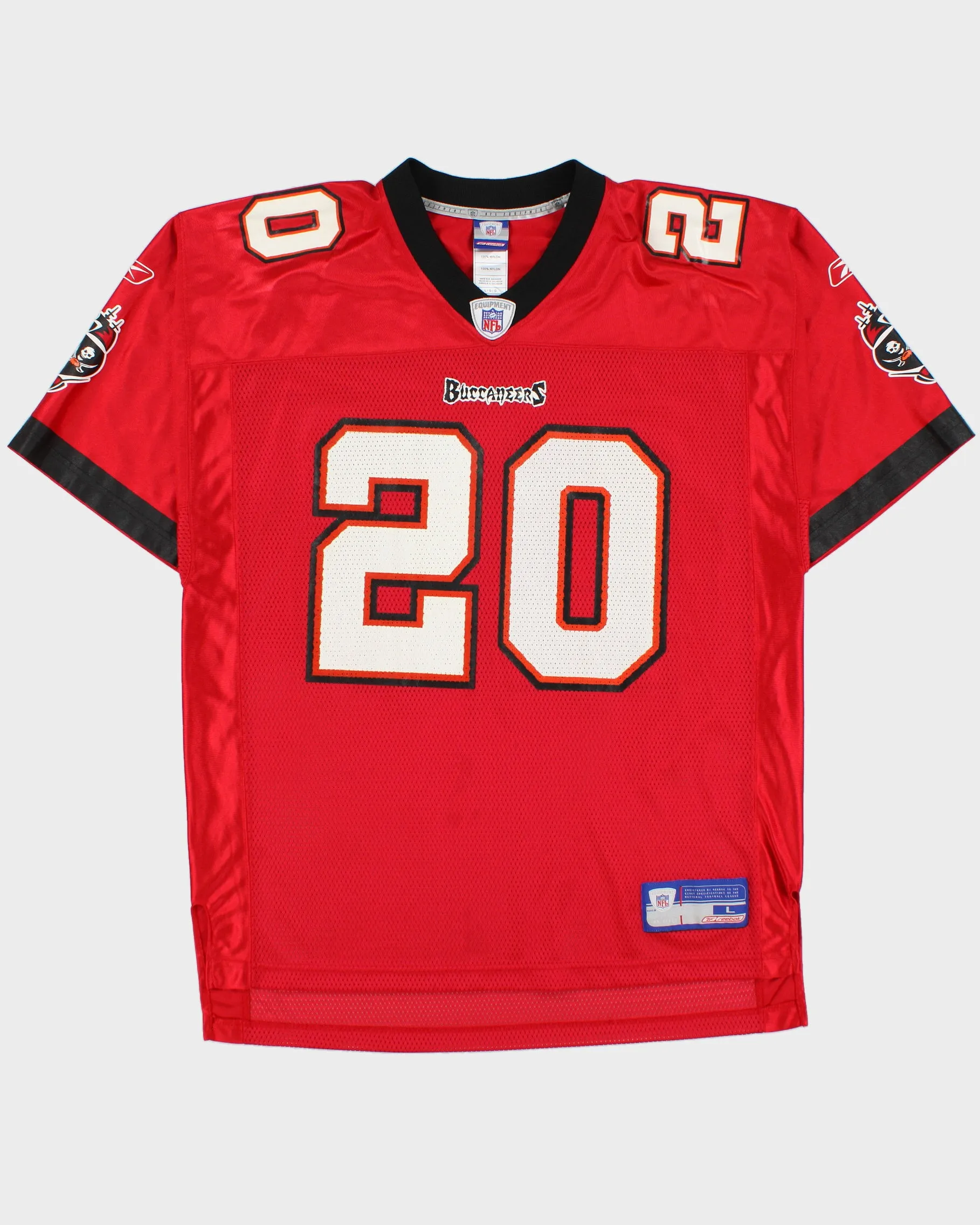 Vintage 2002-04 Reebok Tampa Bay Buccaneers Ronde Barber #20 NFL Equipment Home Jersey - L sold by Rokit