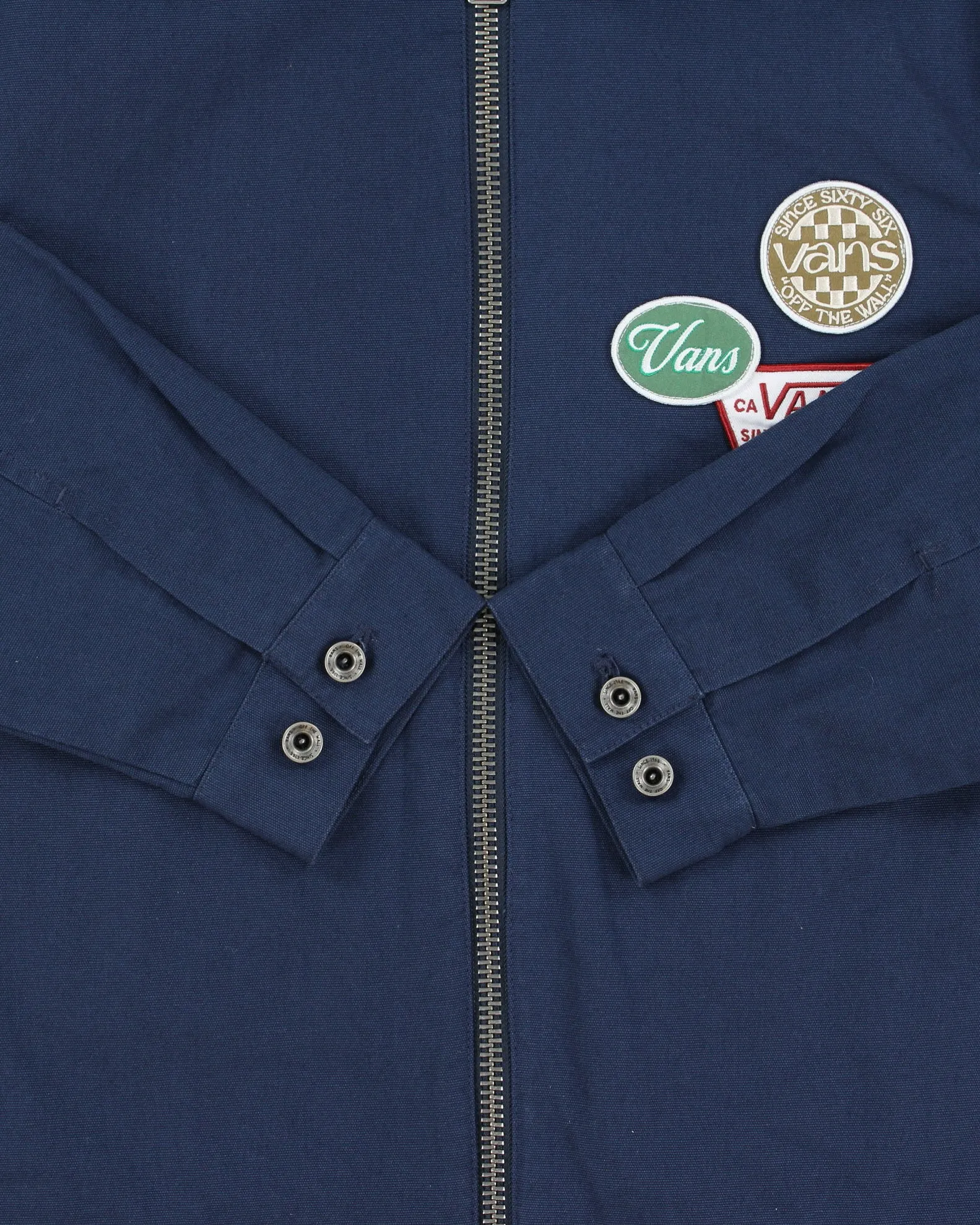 Vans Navy Multi Patch Canvas Harrington Skater Jacket - S sold by Rokit product image thumbnail 4
