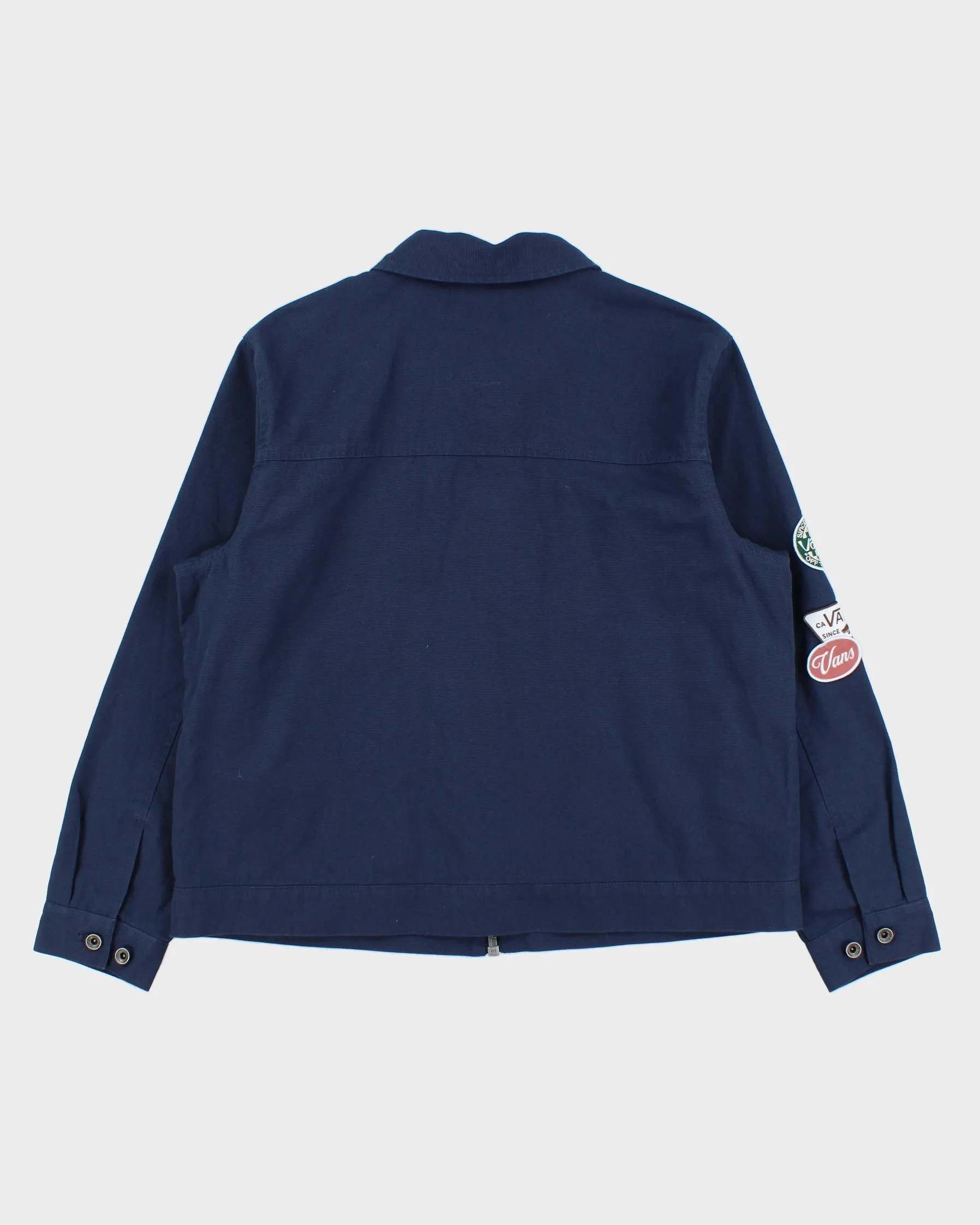 Vans Navy Multi Patch Canvas Harrington Skater Jacket - S sold by Rokit product image thumbnail 2