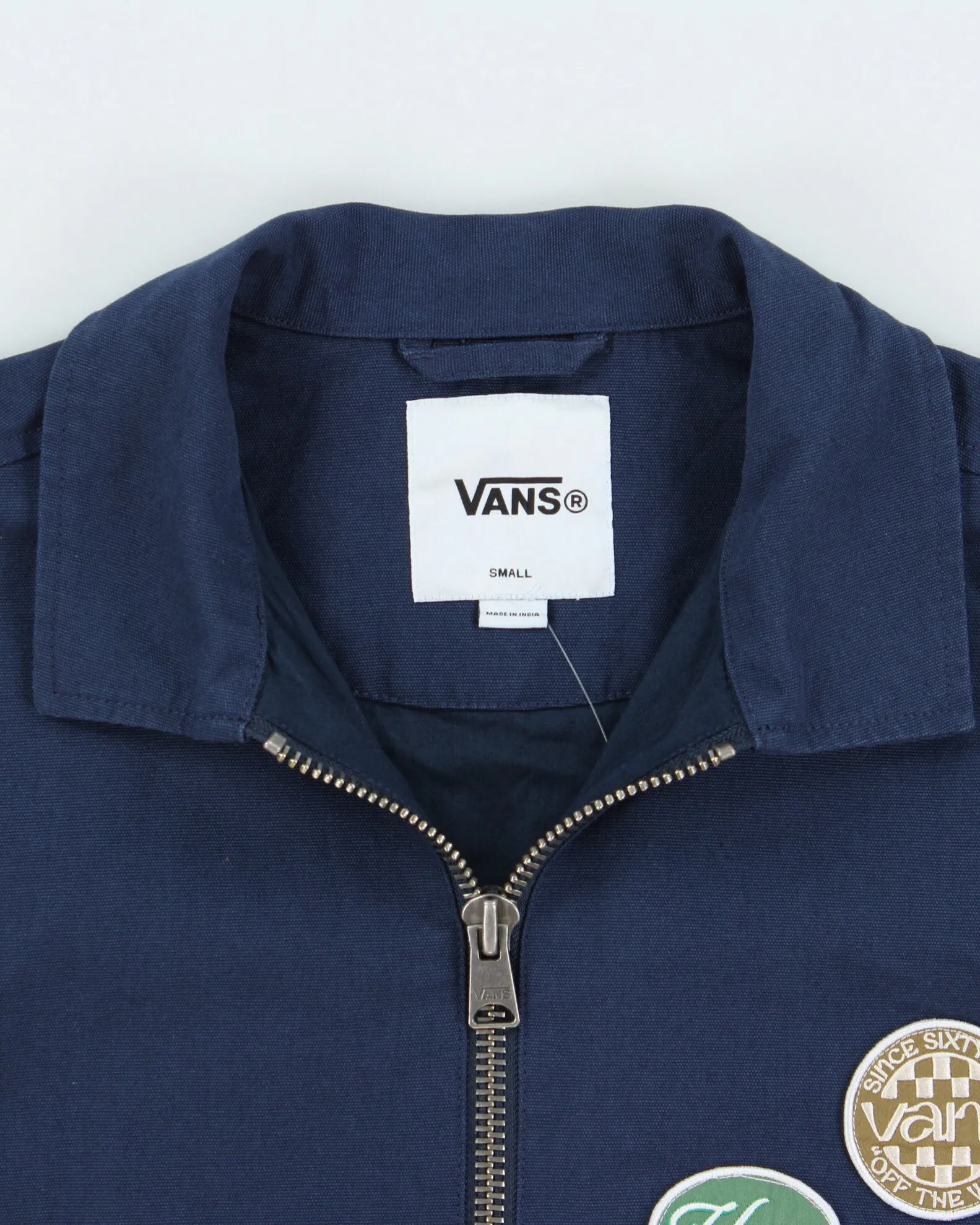 Vans Navy Multi Patch Canvas Harrington Skater Jacket - S sold by Rokit product image thumbnail 5