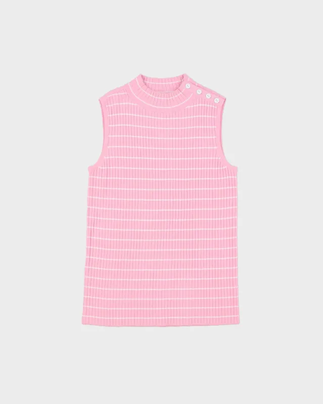 Vintage 2000s Talbots Knit Striped Button Top - XS made by Rokit