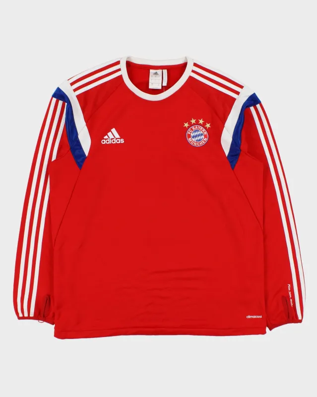 2014-15 Adidas Bayern Munich FC Climacool Fleece Lined Long Sleeve Football Training Sweatshirt - L made by Adidas