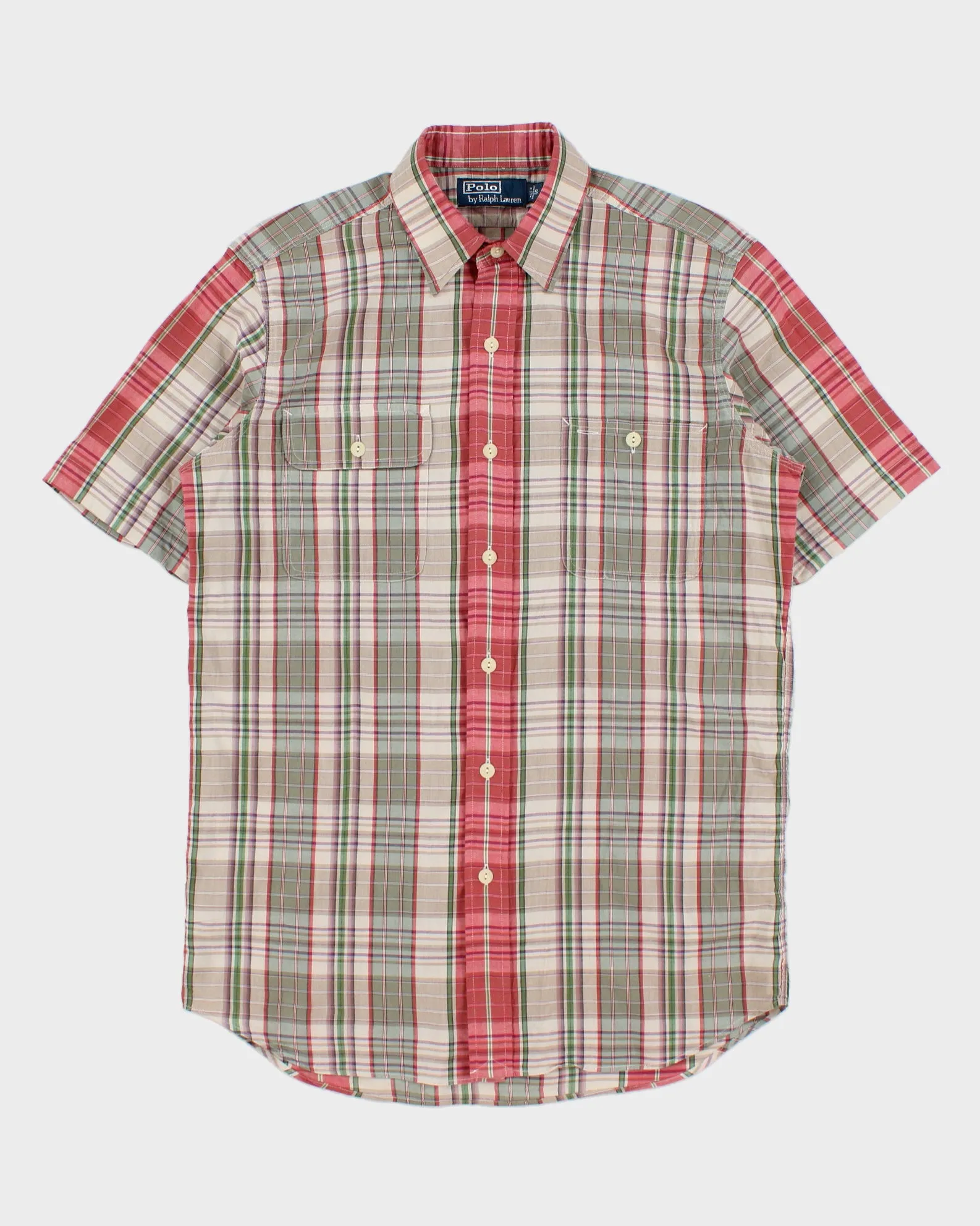 Vintage Y2K 00s Polo Ralph Lauren Plaid Short Sleeve Pocket Shirt - S sold by Rokit