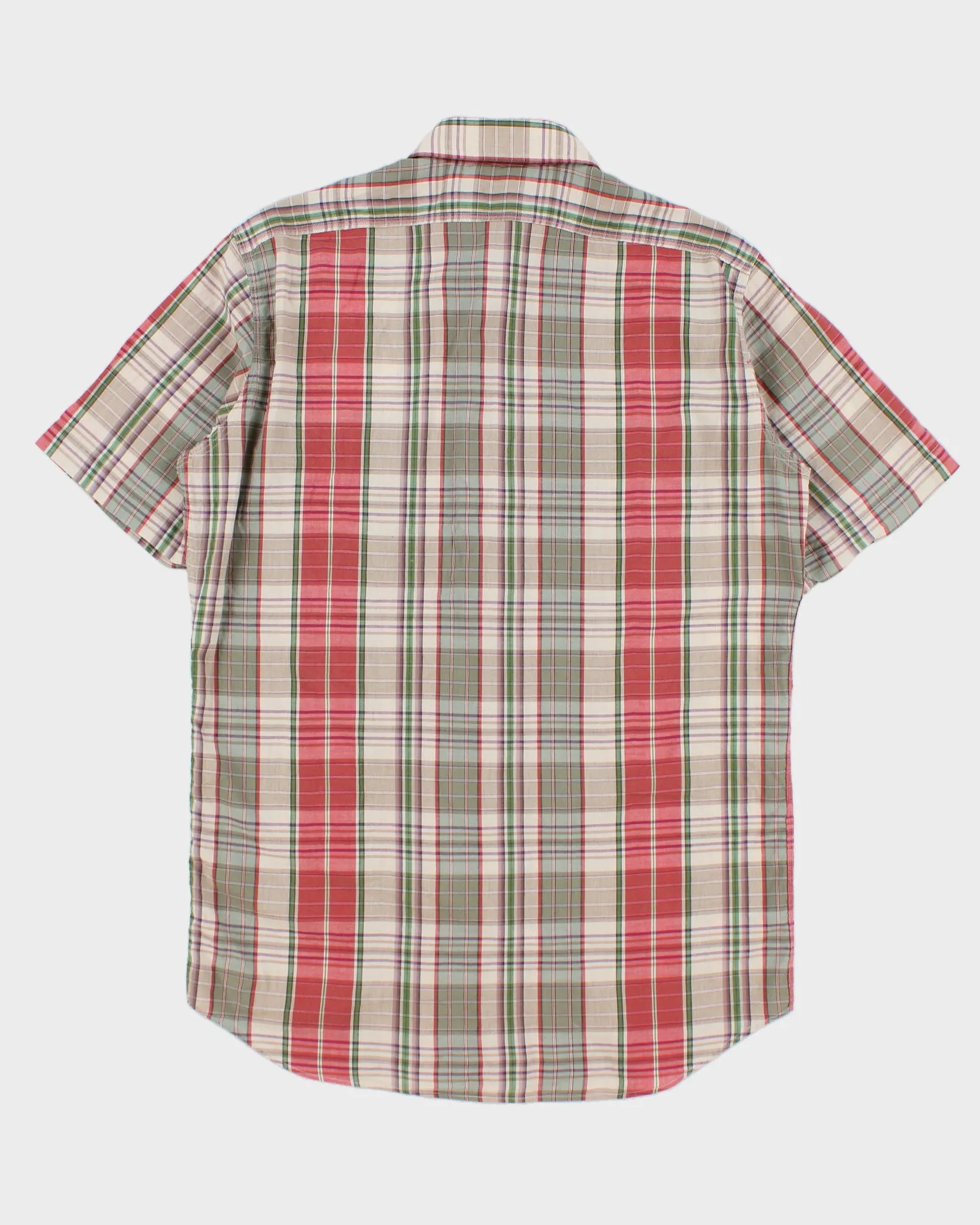 Vintage Y2K 00s Polo Ralph Lauren Plaid Short Sleeve Pocket Shirt - S sold by Rokit product image thumbnail 2