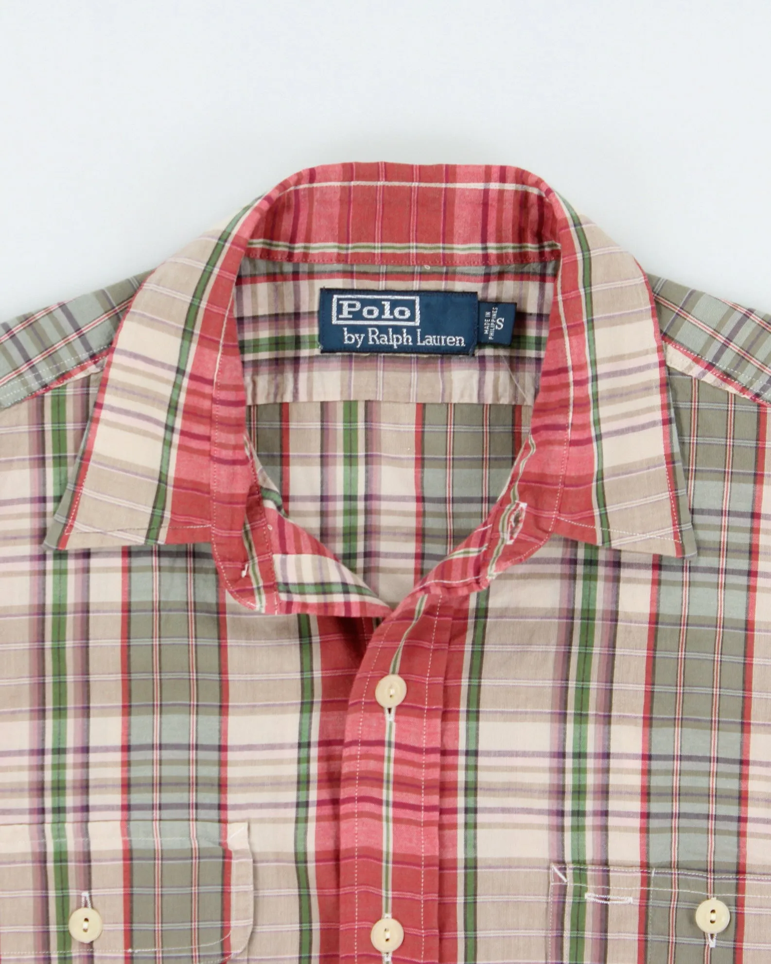 Vintage Y2K 00s Polo Ralph Lauren Plaid Short Sleeve Pocket Shirt - S sold by Rokit product image thumbnail 5