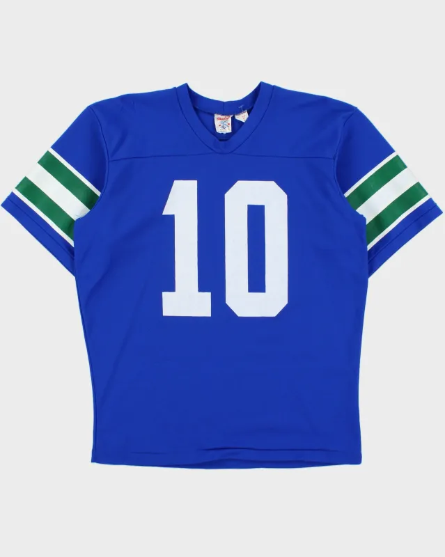Vintage 1978-80 Seattle Seahawks Jim Zorn #10 Rawlings Paint Press Made In USA NFL Home Jersey - L made by Rokit
