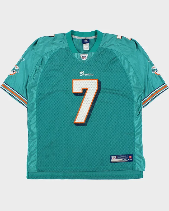 Vintage 2010-11 Reebok Miami Dolphins Chad Henne #7 NFL Players Equipment Home Jersey - XL made by Reebok