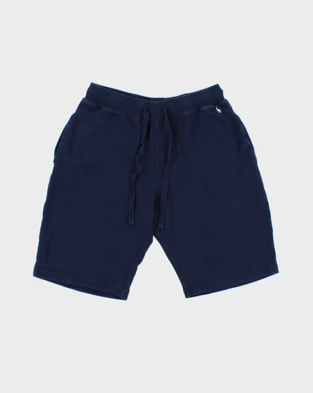 Polo Ralph Lauren Navy Relaxed Fit Casual Waffle-Knit Lounge Shorts - M made by Ralph Lauren