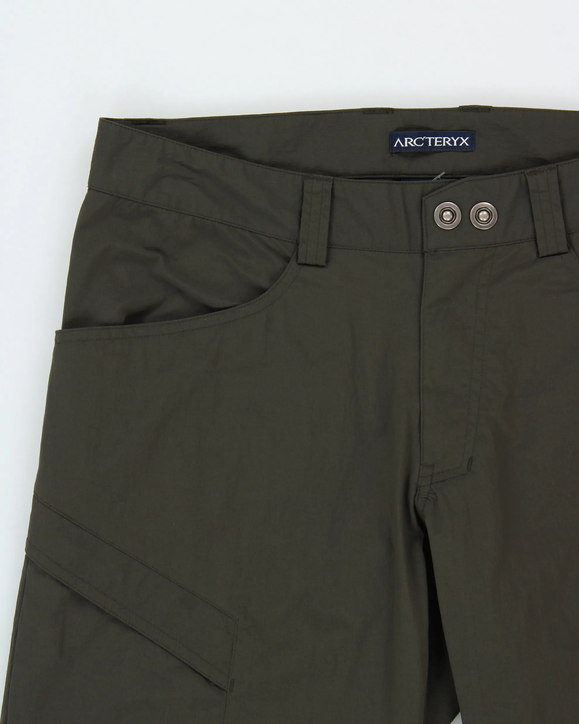 Vintage Y2K 00s Arc'teryx Khaki Gamma Mid-Rise Soft Shell Relaxed Fit Straight Leg Hiking Trousers - W32 L30 sold by Rokit product image thumbnail 3