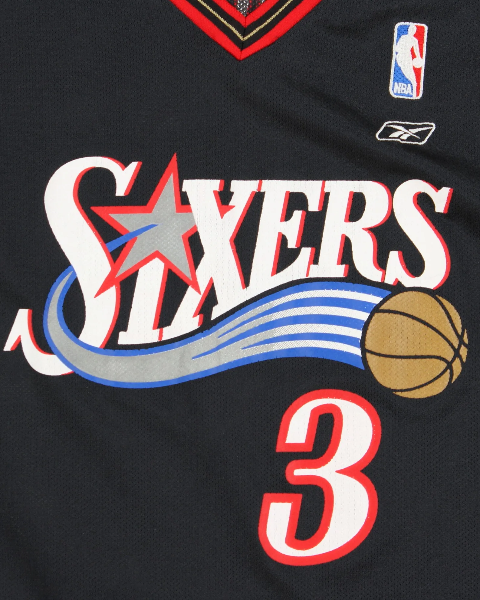Vintage 2002-04 Reebok Philadelphia 76ers Allen Iverson NBA Away Basketball Jersey - L sold by Rokit product image thumbnail 4