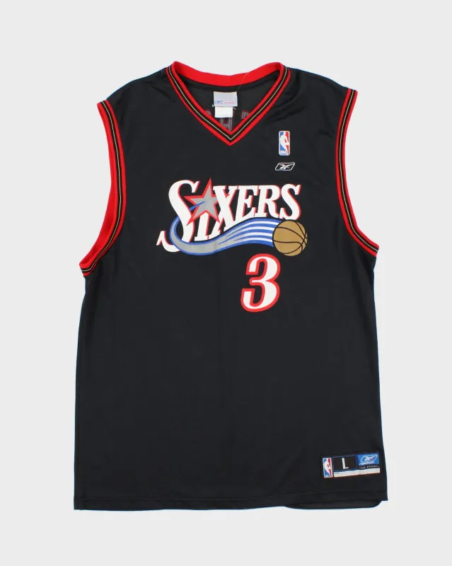 Vintage 2002-04 Reebok Philadelphia 76ers Allen Iverson NBA Away Basketball Jersey - L made by Reebok