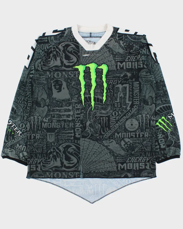Vintage Y2K 00s Monster Energy MX Long Sleeve Motocross Jersey - L made by Rokit