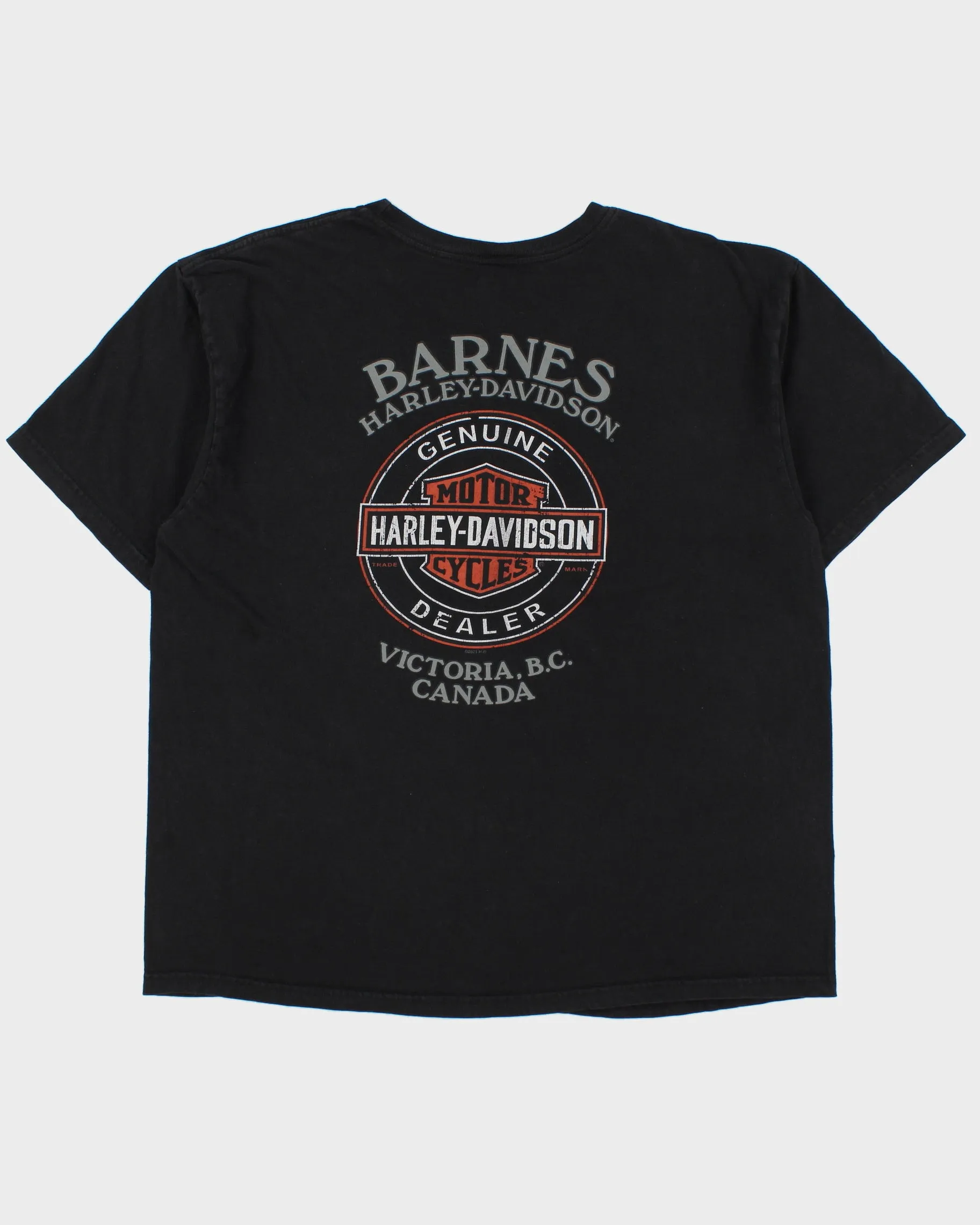 Vintage Harley Davidson Heavyweight Barnes Victoria, B.C Crewneck T-Shirt - XXL sold by Rokit product image thumbnail 2
