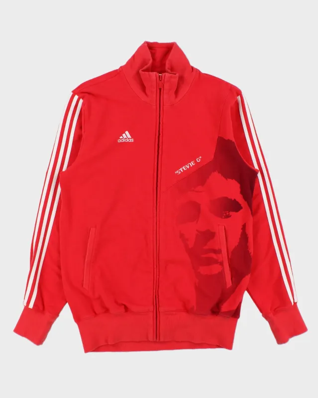 Vintage 2004 Y2K Adidas Football ''Stevie G'' Zip-Up Track Sweatshirt - L made by Adidas