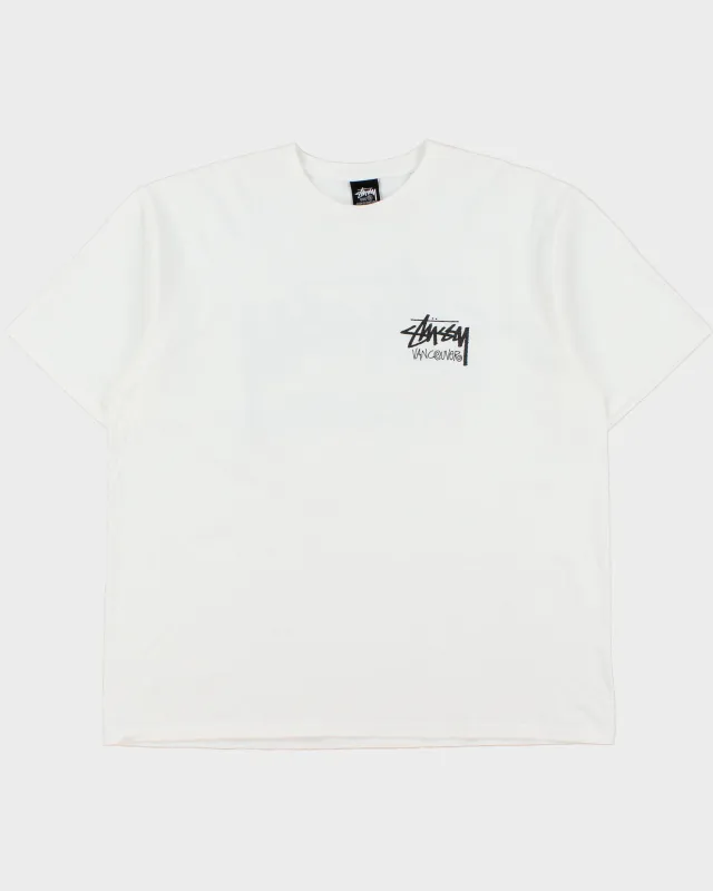 Vintage Stussy Vancouver Heavyweight Big Logo Crewneck T-Shirt - XL made by Stussy