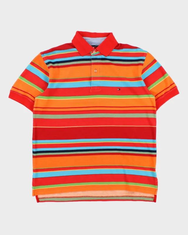 Vintage Y2K 00s Tommy Hilfiger Classic Striped Short Sleeve Polo Shirt - M made by Tommy Hilfiger