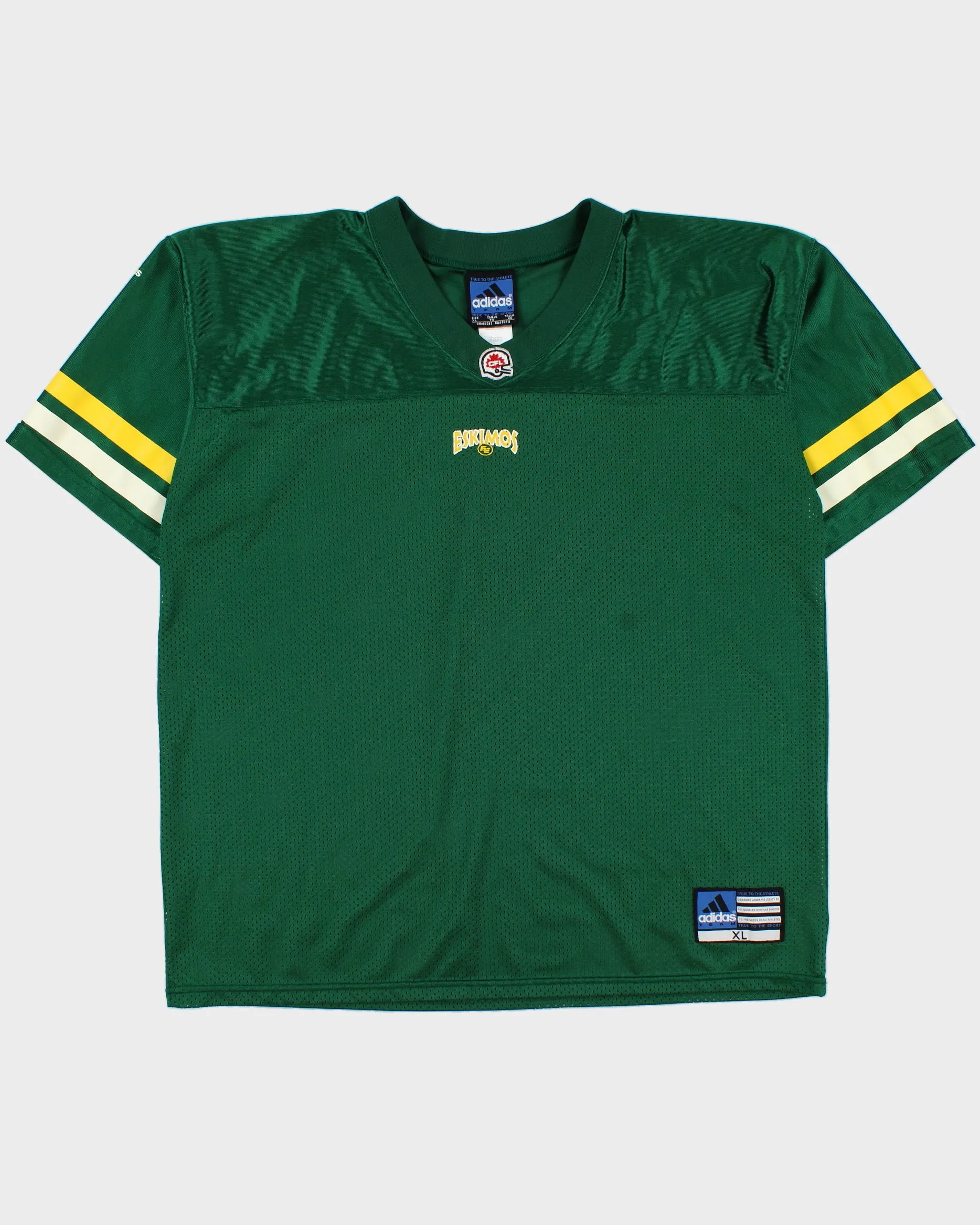 Vintage 1998-00 Adidas Team Edmonton Eskimos CFL Home Jersey - XL sold by Rokit