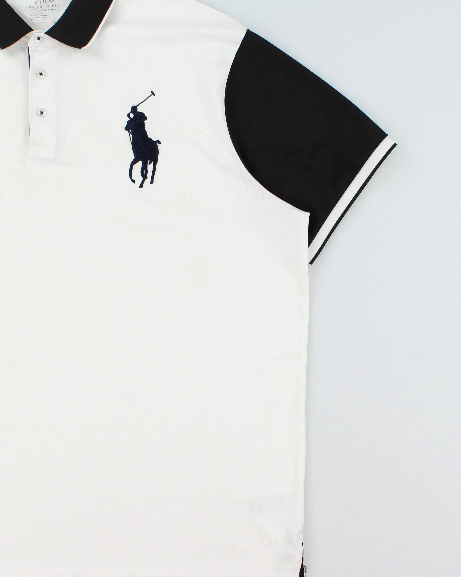 Vintage Polo Ralph Lauren Performance Big Pony Crest Embroidered Short Sleeve Polo Shirt - XXL sold by Rokit product image thumbnail 3